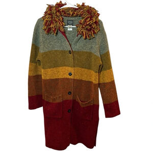 🍄‍🟫 Vintage 🍄‍🟫 Susan Bristol Colorblock Wool Blend Sweater Size Small